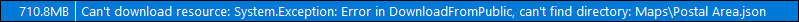Example error message Example error message in the Debug Log