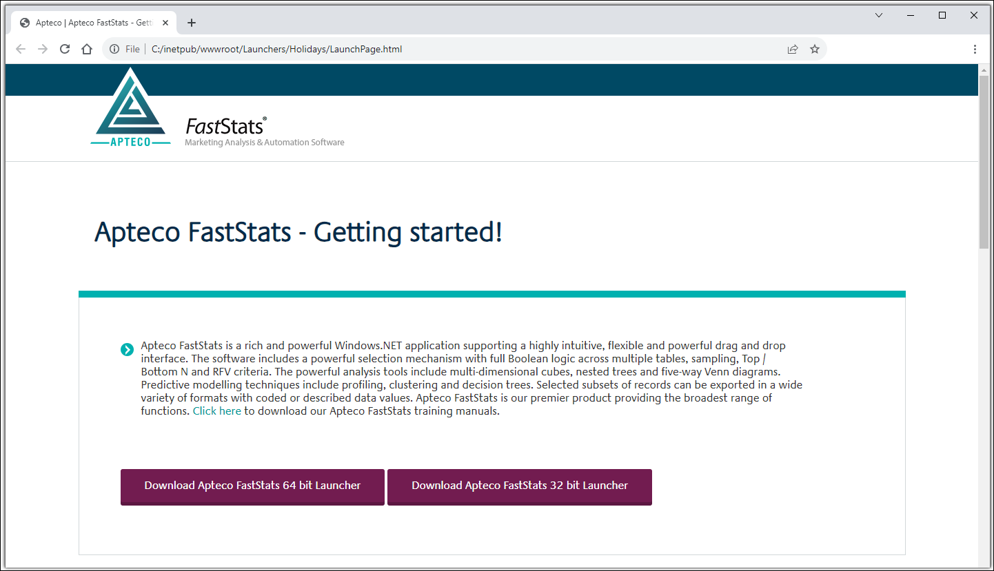 LaunchPage.html in a browser before editing