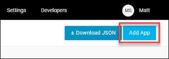 Add app Add App button