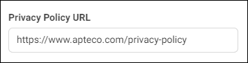 Privacy Policy URL Privacy Policy URL field