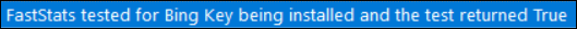 Debug Log FastStats Debug Log confirming mapping resources loaded