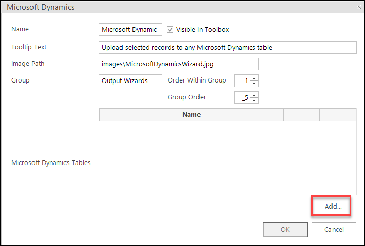 Add table Add table