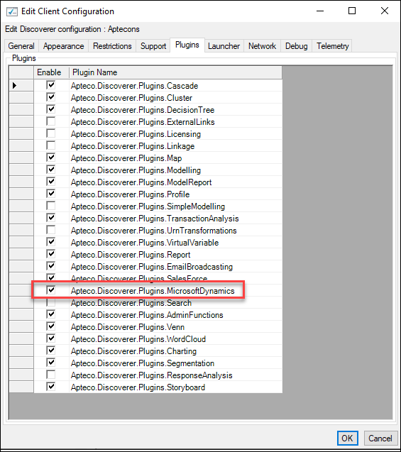 Apteco.Discoverer.Plugins.MicrosoftDynamics Apteco.Discoverer.Plugins.MicrosoftDynamics
