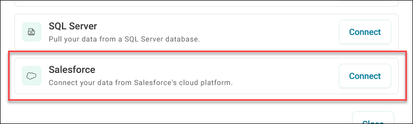Salesforce connect Salesforce connect
