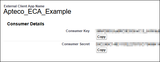 Key and secret