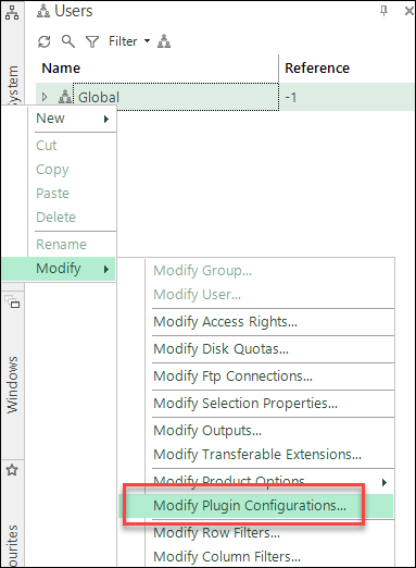 Modify Plugin Configurations Modify Plugin Configurations