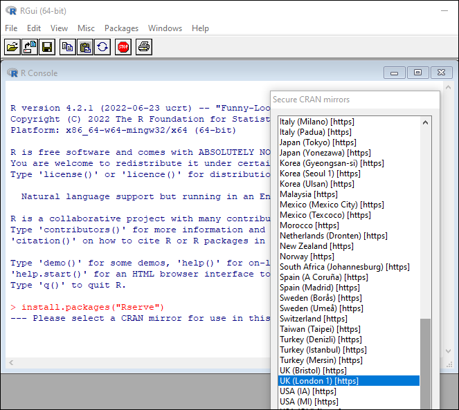RGui location RGui location
