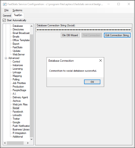 Edit connection strings