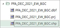 Example of Police Force Area files