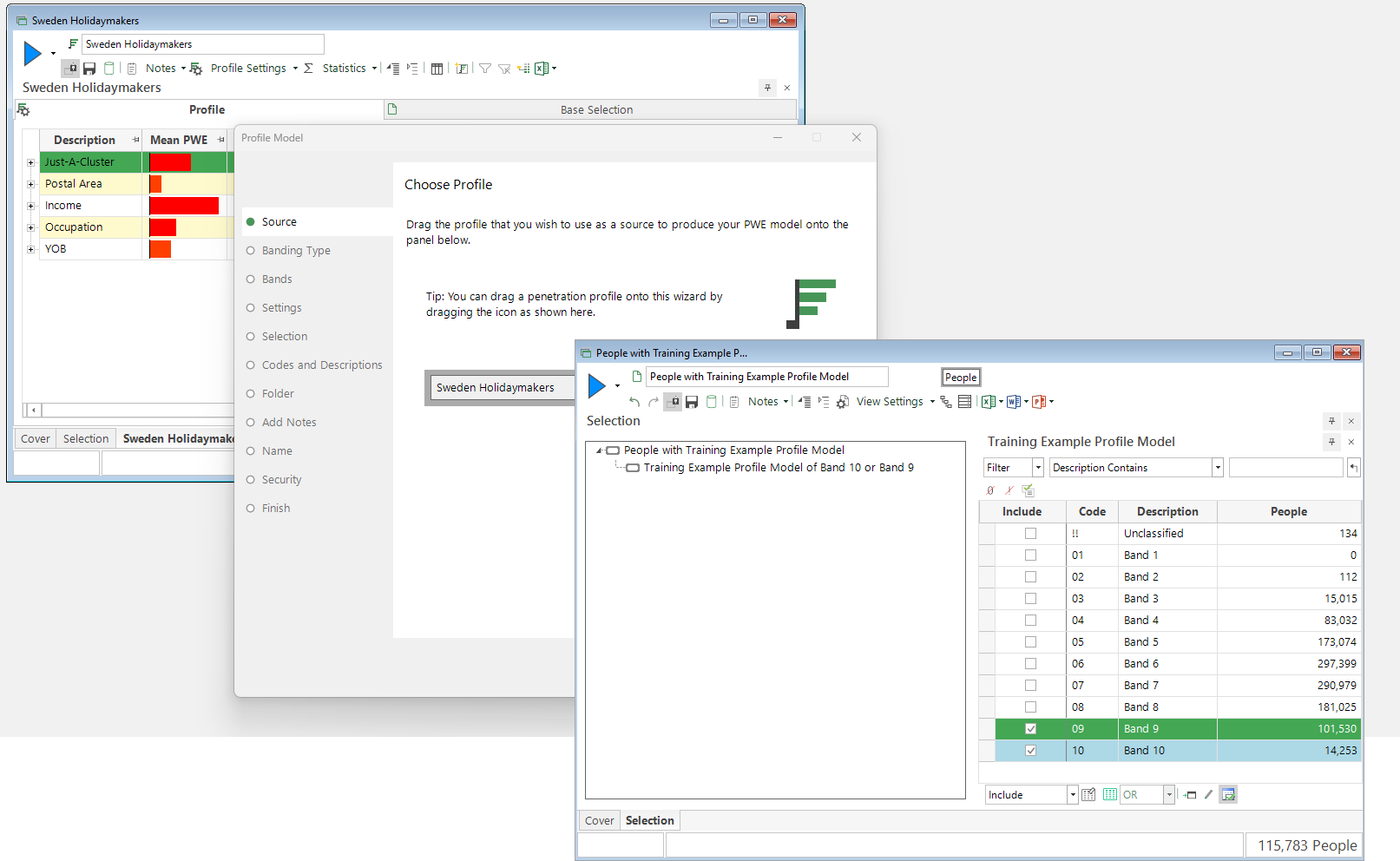 Profile Model wizard overview