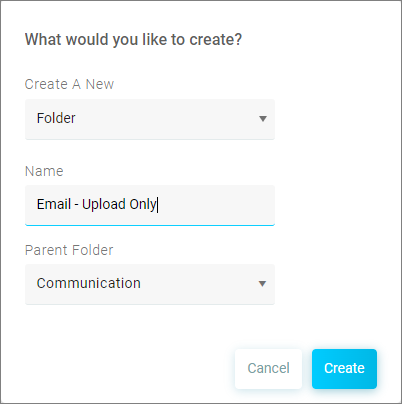 Create folder Create folder