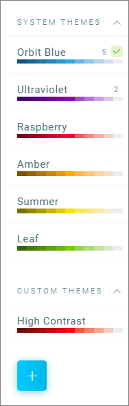 Theme Selector Panel Theme Selector Panel