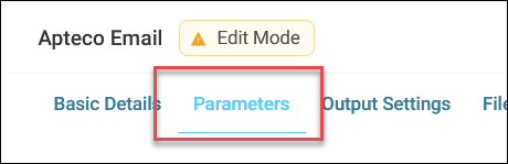 Parameters