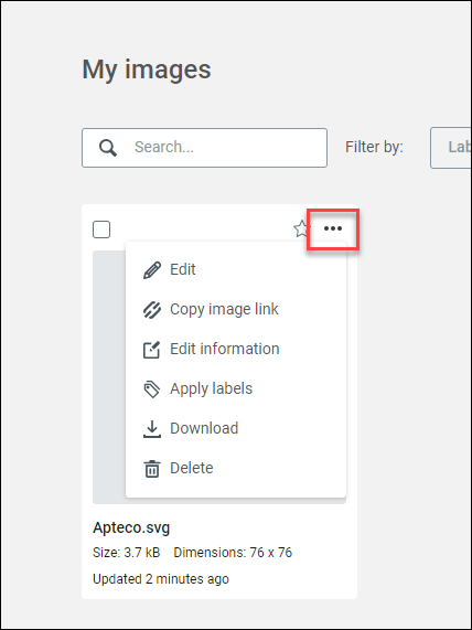 Image options