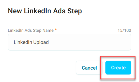 Create step