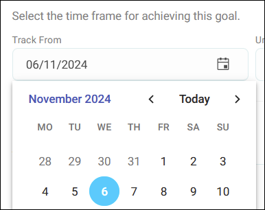 Target timeframe