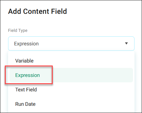 Expression option
