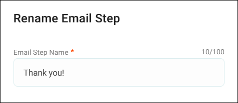 Rename message step