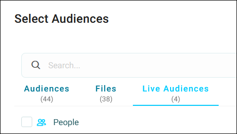 Live audiences