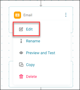 Edit personalisation split