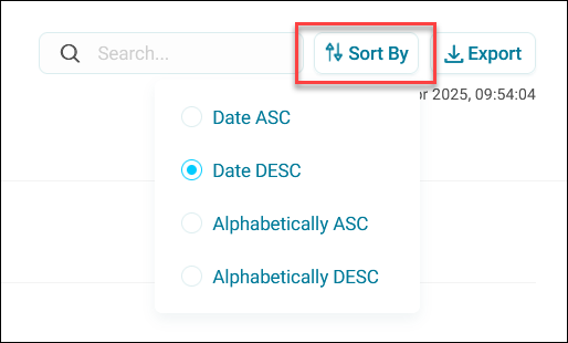 Sort by
