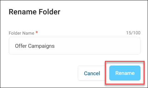 Rename folder