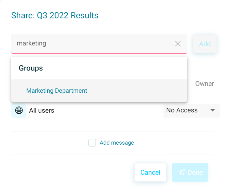 Search Users Groups