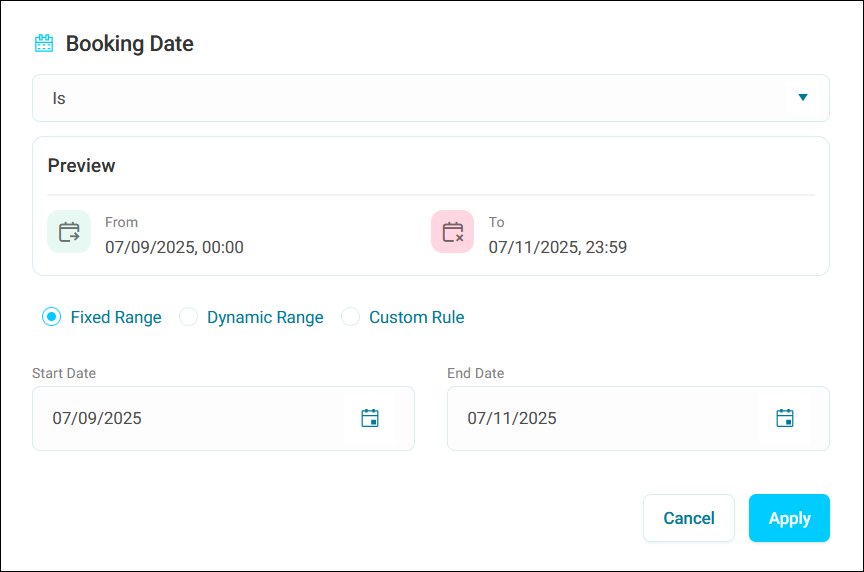 Date range