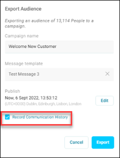 Record Communication History
