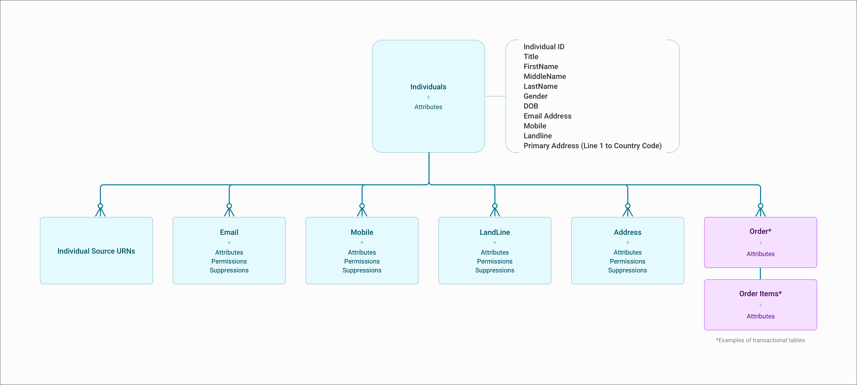 Data mappings diagram