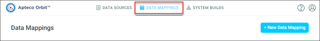 Data mappings tab