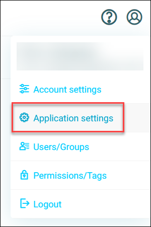 Application settings