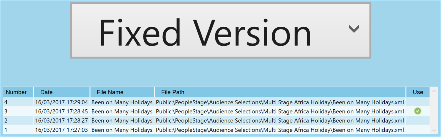 Selecting the Version Selecting the Version
