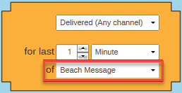 Broadcast Interaction drop-down Message Step Broadcast Interaction drop-down Message Step