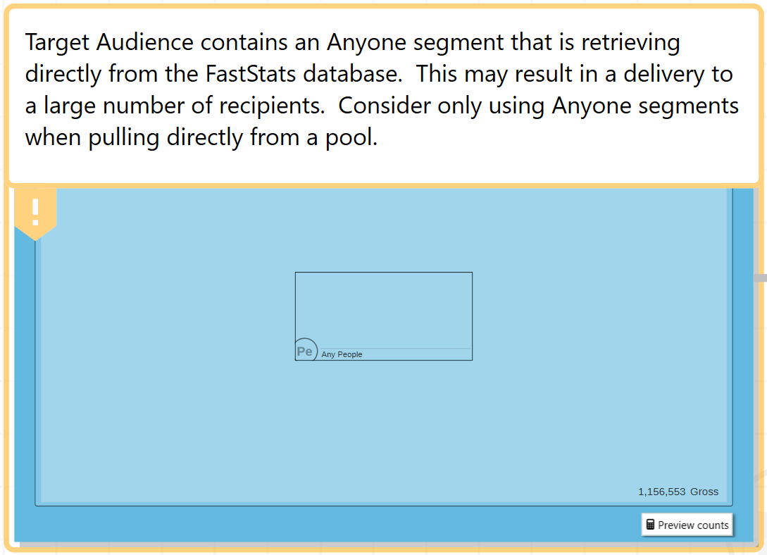 Anyone Segment Warning Anyone Segment Warning