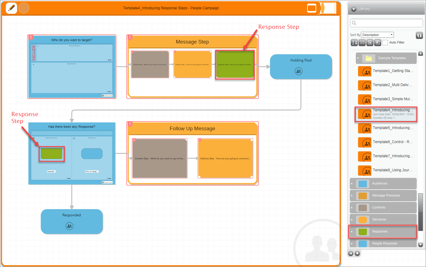 Example Template 4 Response Steps Example Template 4 Response Steps