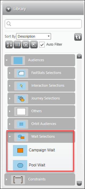 Using wait selections