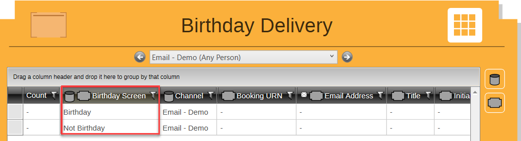 Delivery Step Grid View Delivery Step Grid View