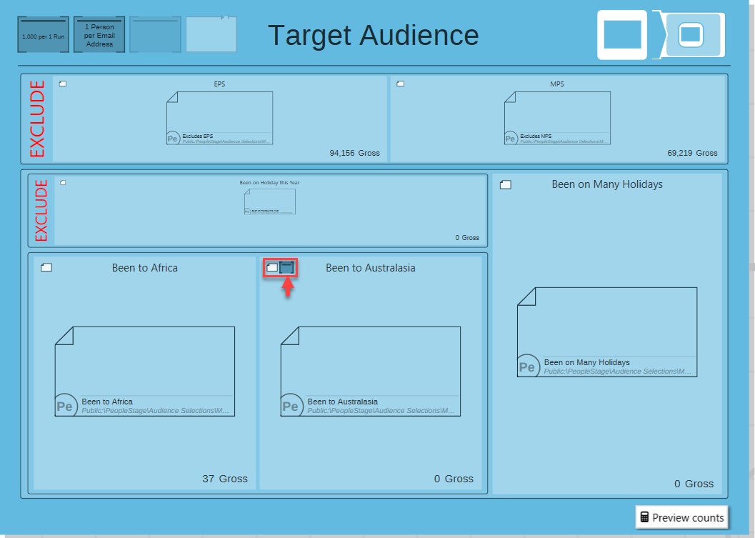 Audience Constraints Example Audience Constraints Example