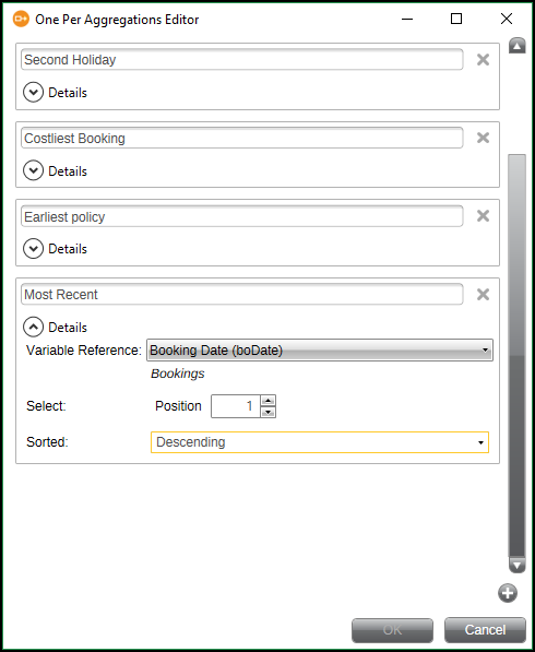 One Per Aggregations Editor New Item Added One Per Aggregations Editor New Item Added