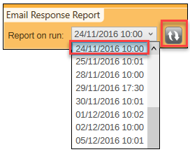 Refresh runs button Refresh runs button