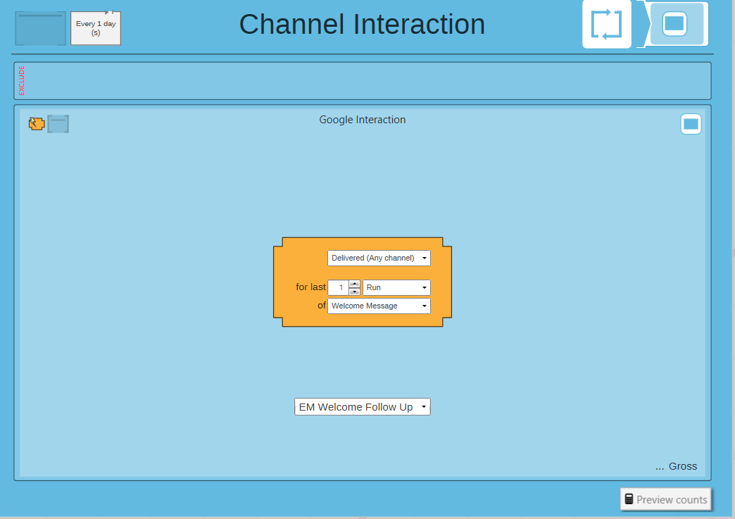 Broadcast (Google) Interaction