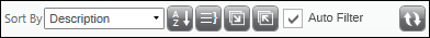 Auto filter and sort options Auto filter and sort options