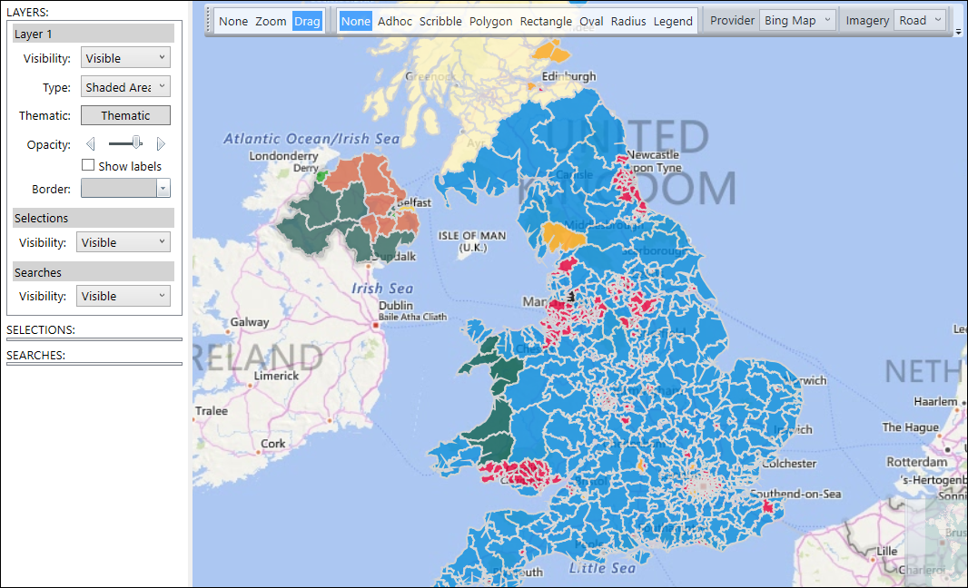 Custom Colours in Map Thematics