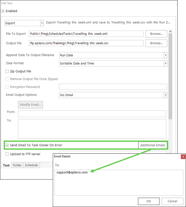 Scheduled Task Error Notification